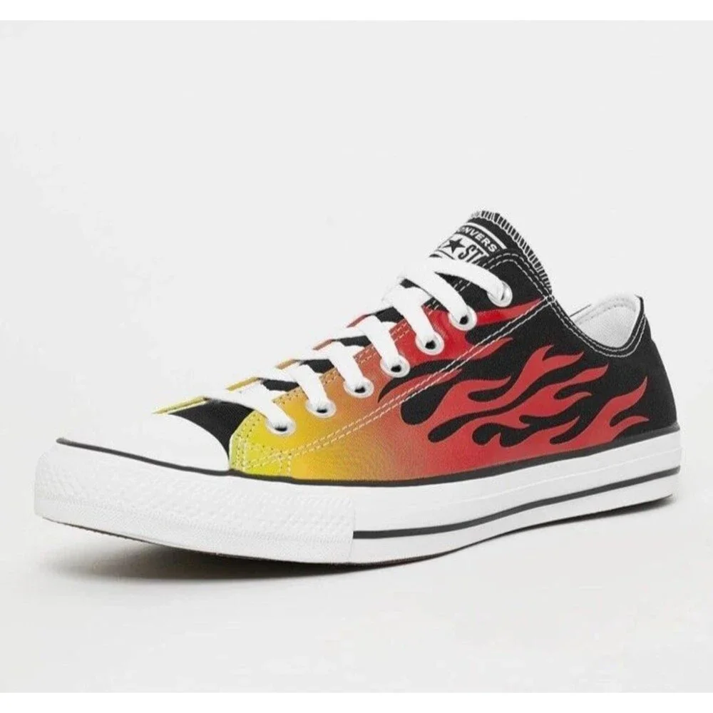 Converse Chuck Taylor All Star Low Top Archive Flame Sneakers Kid Size 1